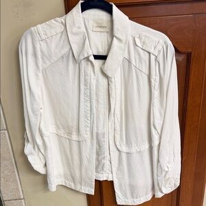 Chico's Cream Collared Blouse